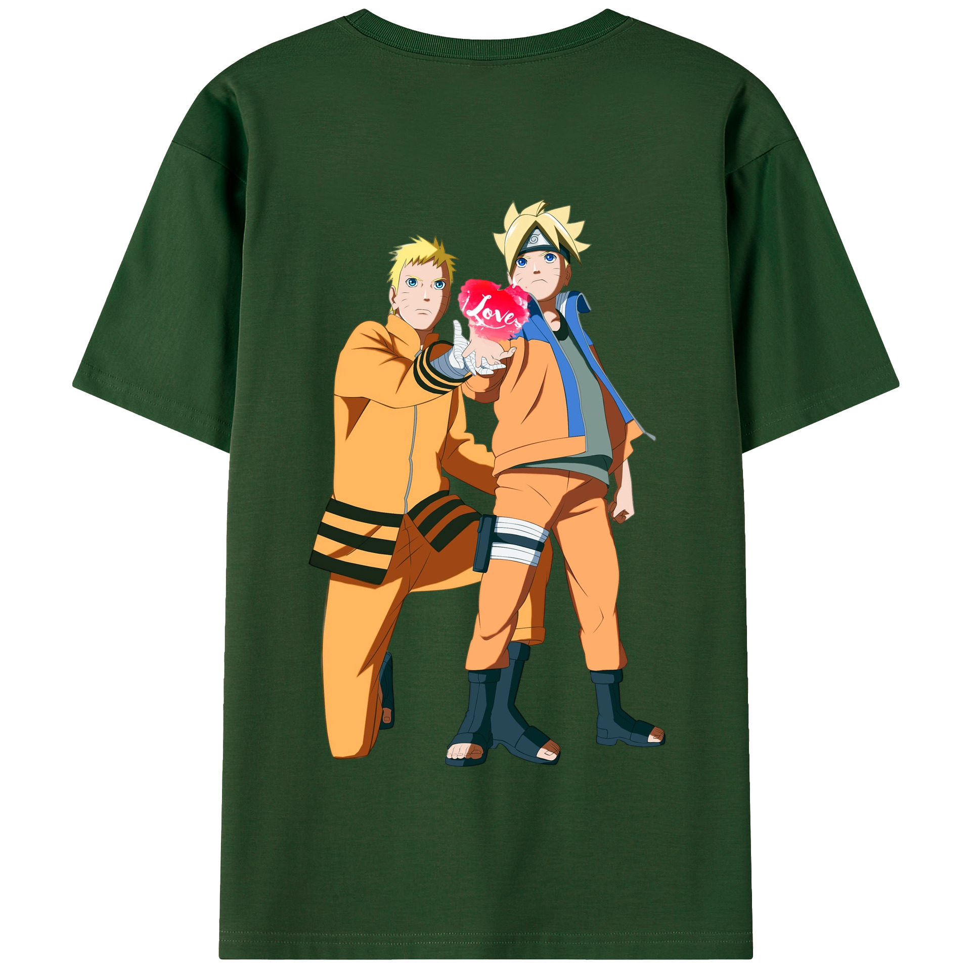 （画像用） NARUTO -ナルト- うずまき ボルト Uzumaki Boruto 綿100％半袖Tシャツ（背面プリント）